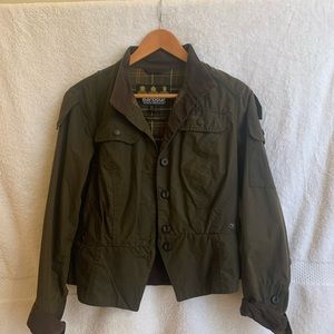Cropped Barbour Jacket